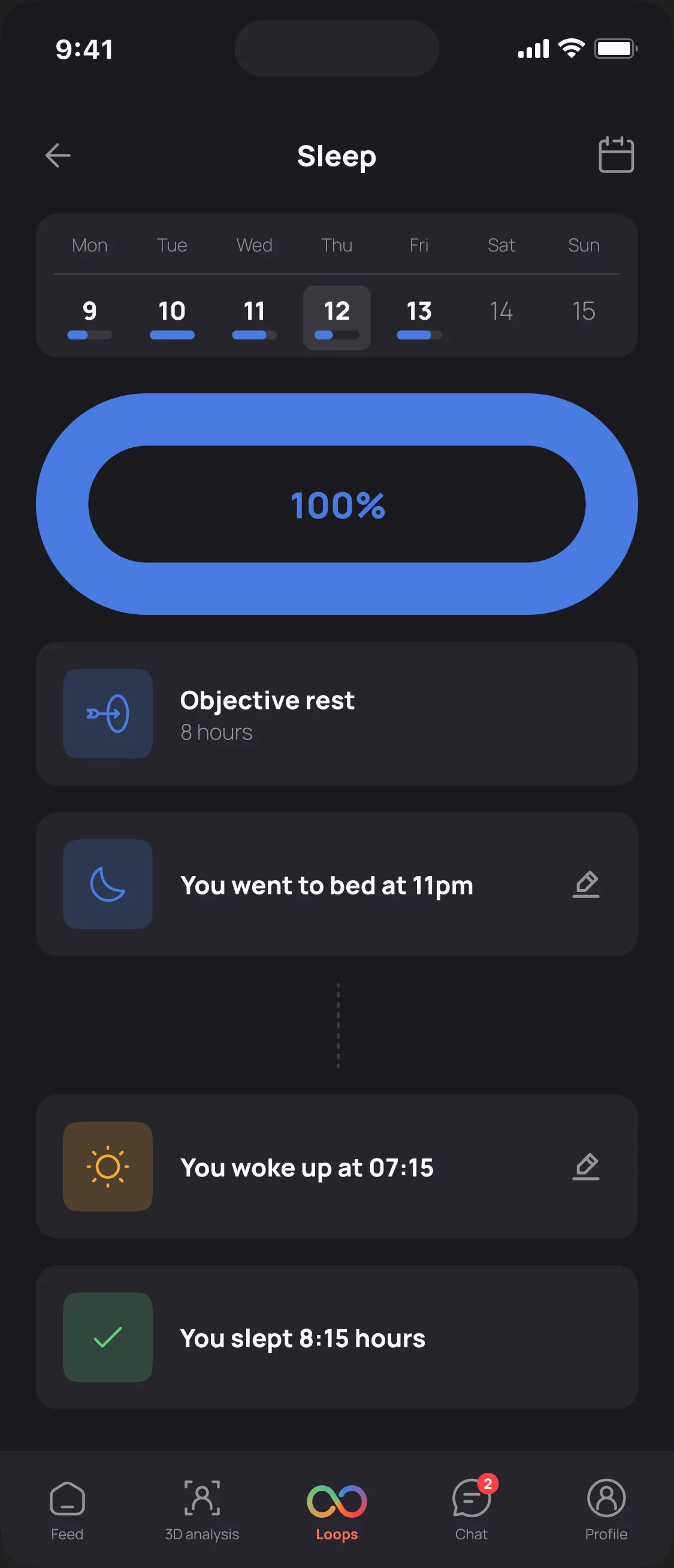 Rest Loop — sleep overview